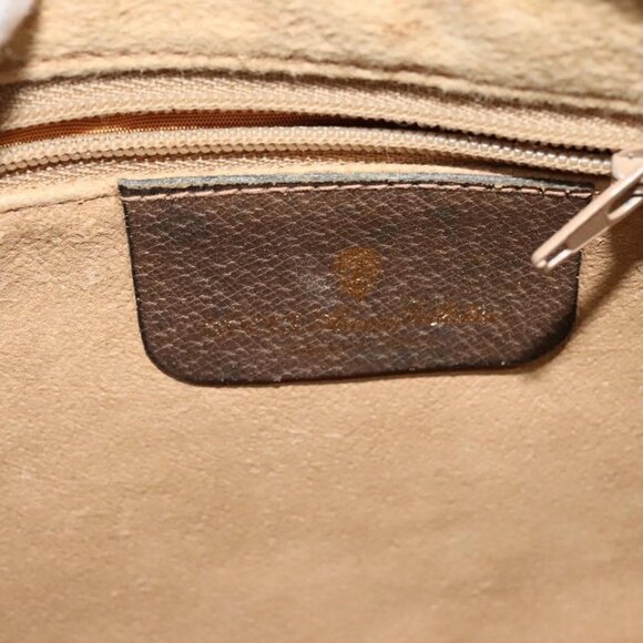 GUCCI GG Supreme Web Sherry Line Bag PVC Beige Gold Auth 128013 - Picture 10 of 16